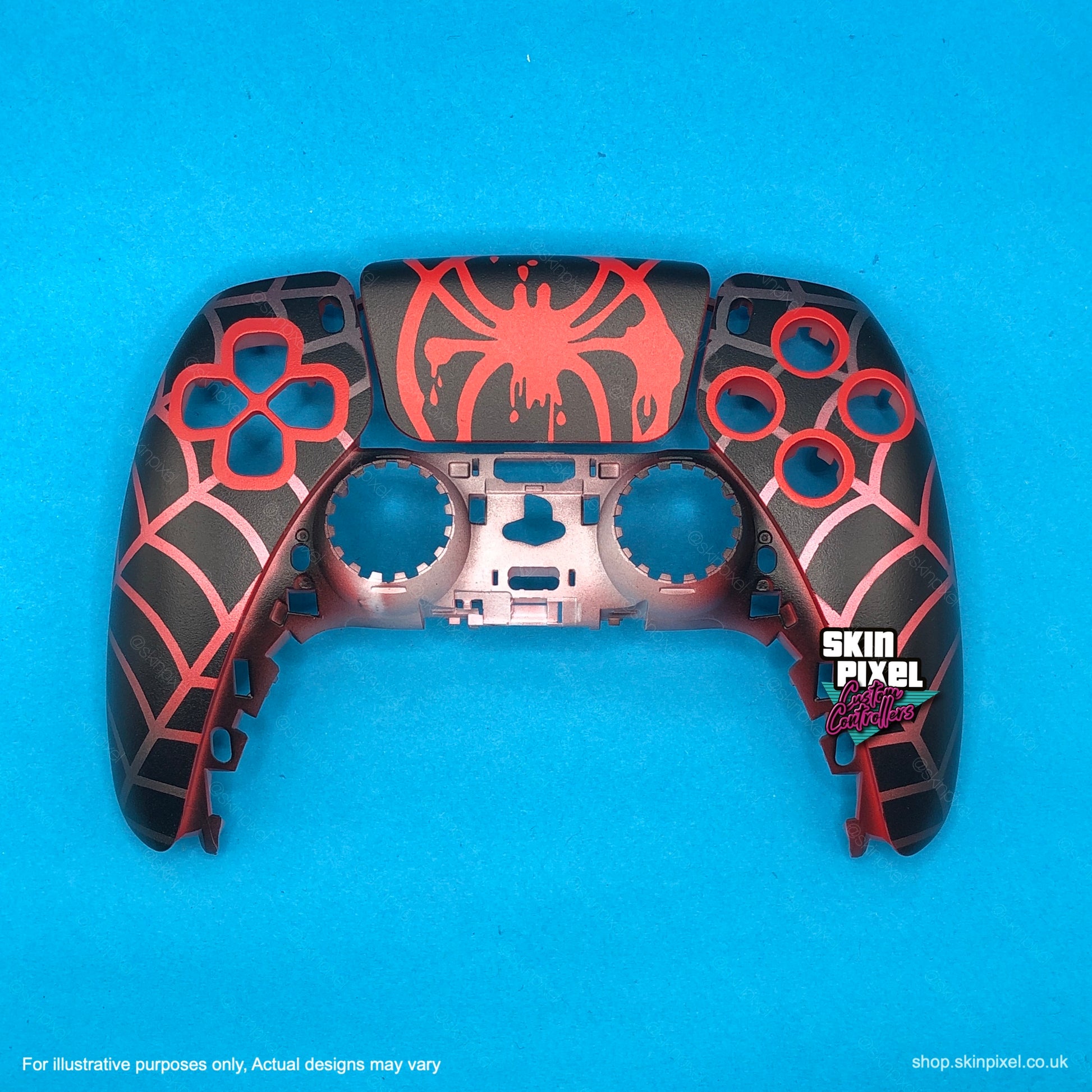 2 Pack PS5 Controllers Dualshock Spider-Man Miles Morales Logo Skin Decal  Set