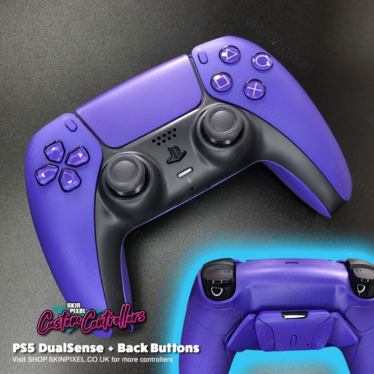 Galactic Purple PlayStation 5 DualSense with Back Buttons / Purple Pro Grip