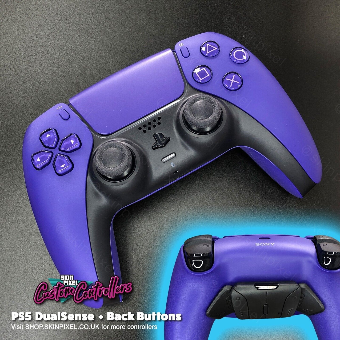 Galactic Purple PlayStation 5 DualSense with Back Buttons / Original Galactic Purple Back